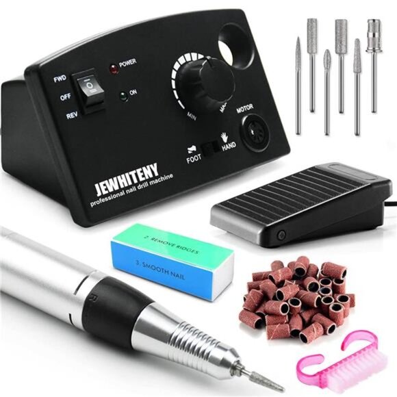 Professional Nail Drill Machine 30000RPM Light Acrylic Electric Nail File Kits